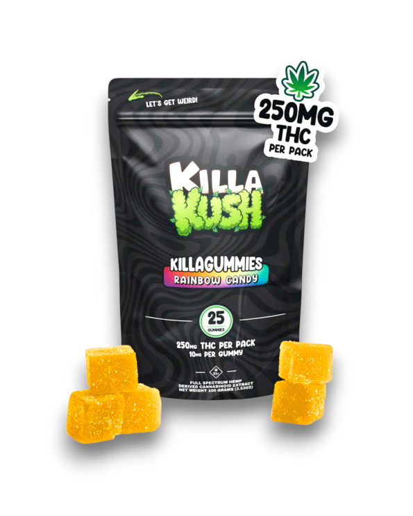 10mg THC Gummies - Rainbow Candy