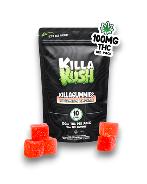100mg THC Gummies – Watermelon Lemonade